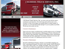 Tablet Screenshot of jmdieselservice.com